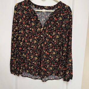 Old Navy Multicolor Floral Blouse